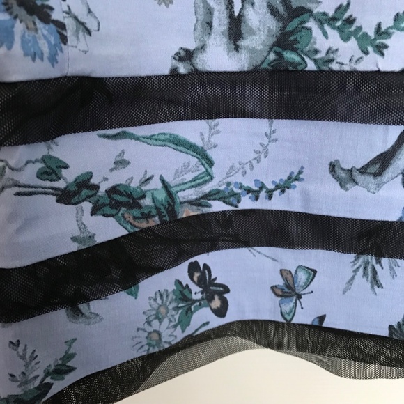 NWT Kimchi Blue Lyla Bow Detail Mini Dress Bow L Black Blue Urban Outfitters - Picture 4 of 15